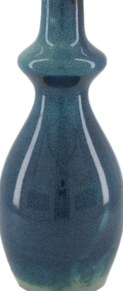 Intratuin Dijk Natural Collections Vase blau D 13,5 H 30 cm| Vasen & Krüge|Blumentöpfe & Pflanzgefäße