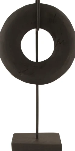 Intratuin Dijk Natural Collections beeld Cirkel schwarz 22 x 10 x 44 cm| Dekofiguren & -Objekte