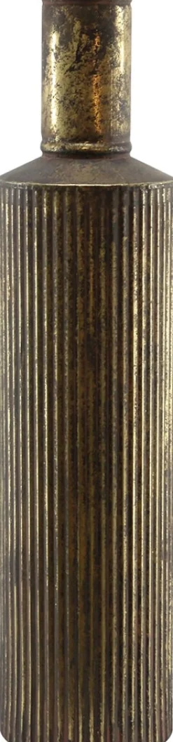 Intratuin Dijk Natural Collections Flasche Will schwarz / gold D 15,5 H 68 cm| Vasen & Krüge|Blumentöpfe & Pflanzgefäße