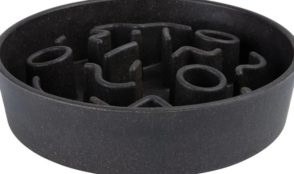 Intratuin District 70 Hundenapf Bamboo Anti-Schling M grau D 21 H 5,3 cm| Futternäpfe & Trinknäpfe|Futternäpfe & Trinknäpfe