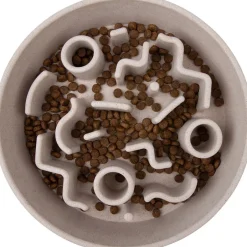 Intratuin District 70 Hundenapf Bamboo Anti-Schling M beige D 21 H 5,3 cm| Futternäpfe & Trinknäpfe|Futternäpfe & Trinknäpfe