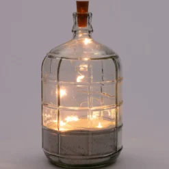 Intratuin Drahtlichterkette Stern für Flasche mit 10 LEDs warmweiß 1 m| Mini- & Drahtlichterketten