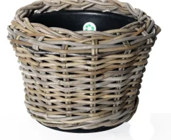 Intratuin Drypot Outdoor-Pflanzkorb D 32 H 23 cm grau| Pflanzkörbe|Blumentöpfe & Pflanzgefäße