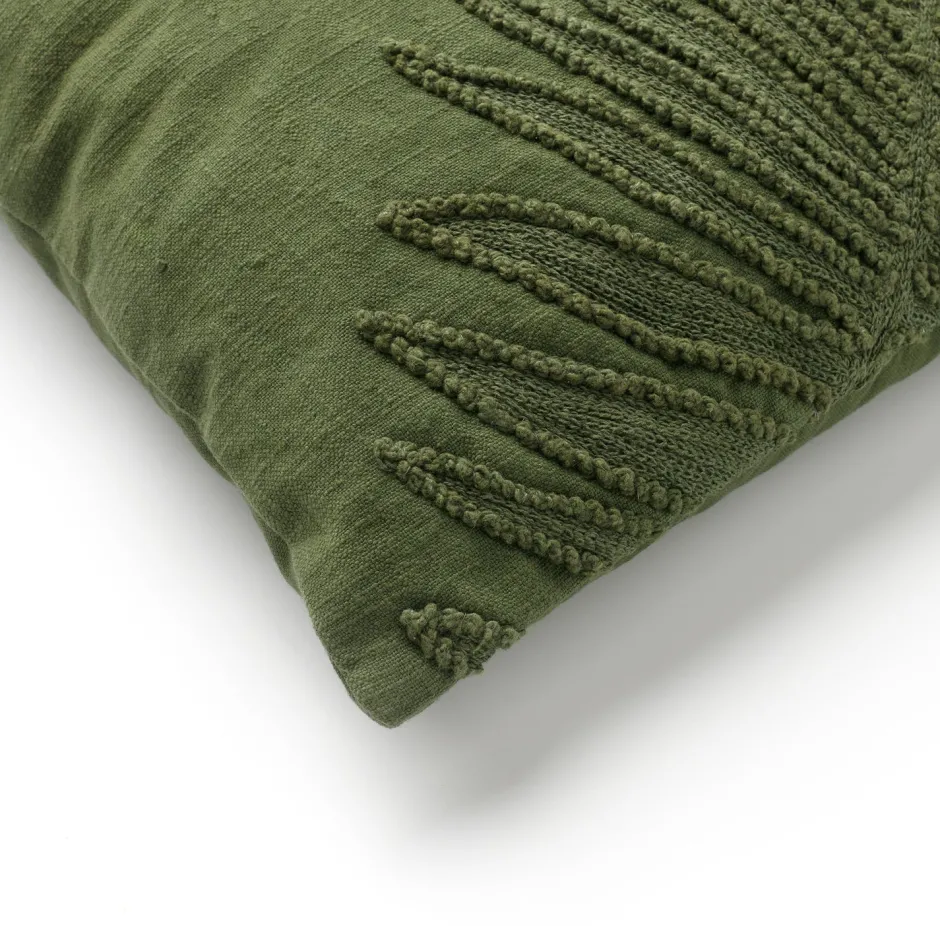 Intratuin Dutch Decor Dekokissen Lex grün 45 x 45 x 22 cm| Kissen|Dekokissen