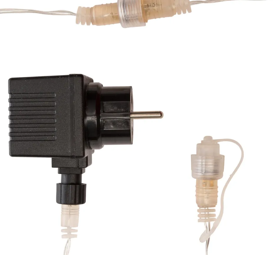 Intratuin Eisregen Lichterkette Basis-Set 4m 96 LEDs warmweiß| Eisregen Lichterketten