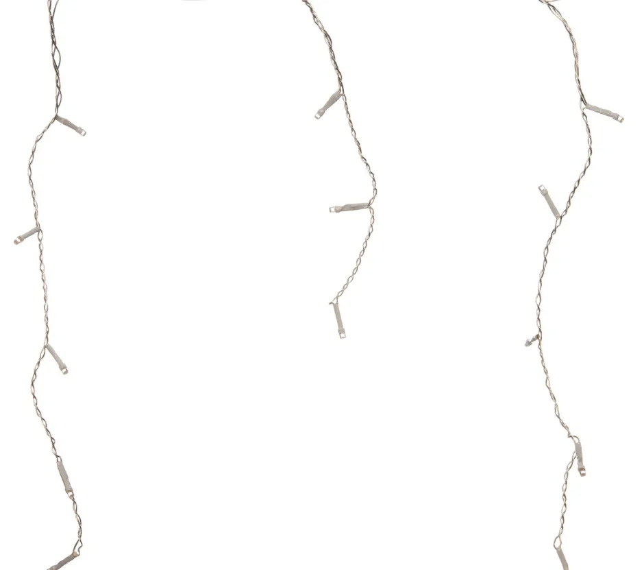 Intratuin Eisregen Lichterkette Ergänzungsset mit 96 LEDs warmweiß 4 m| Eisregen Lichterketten