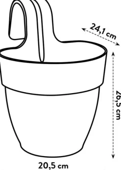 Intratuin Elho Balkonkasten Vibia Easyhanger blau 20,5 x 24,1 x 26,5 cm| Blumenampeln & Hängetöpfe|Blumentöpfe & Pflanzgefäße