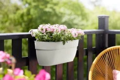 Intratuin Elho Balkonkasten Vibia Easyhanger weiß 46 x 24,1 x 26,5 cm| Balkonkästen|Blumentöpfe & Pflanzgefäße