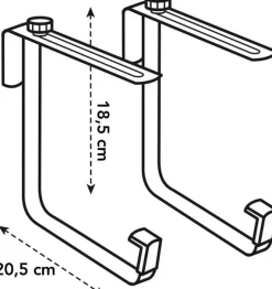 Intratuin Elho Barcelona Balkonkastenhalter Metall anthrazit| Haken & Bügel