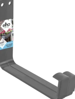 Intratuin Elho Barcelona Balkonkastenhalter für Wand Metall anthrazit| Haken & Bügel