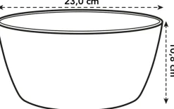 Intratuin Elho Brussels Pflanzschale D 23 H 10,8 cm weiß| Pflanzschalen|Blumentöpfe & Pflanzgefäße
