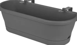 Intratuin Elho Corsica Balkonkasten 58,5 x 24,5 x 20,2 cm anthrazit| Balkonkästen|Blumentöpfe & Pflanzgefäße