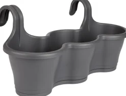 Intratuin Elho Corsica Balkonkasten 53,5 x 27,1 x 25,9 cm anthrazit| Balkonkästen|Blumentöpfe & Pflanzgefäße