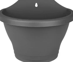 Intratuin Elho Corsica Wand-Blumentopf 25 x 17 x 19 cm anthrazit| Wand-Blumentöpfe|Blumentöpfe & Pflanzgefäße
