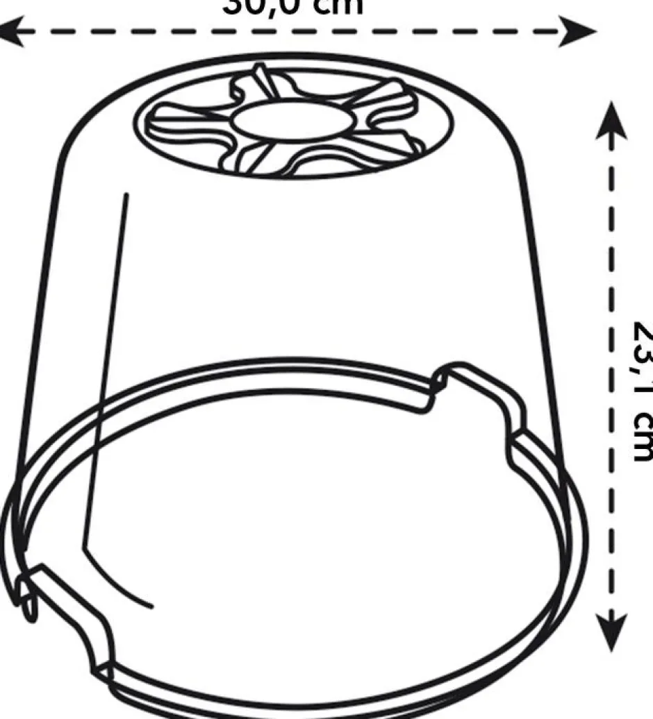 Intratuin Elho green basics Anzuchtkasten Deckel D 30 cm H 23,1 cm| Anzuchtkästen & Mini-Gewächshäuser