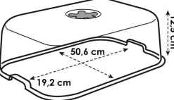 Intratuin Elho green basics Anzuchtkasten Deckel 51 x 19,5 x 12,7 cm| Anzuchtkästen & Mini-Gewächshäuser