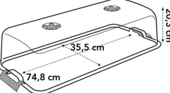 Intratuin Elho green basics Anzuchtkasten Deckel 74,8 x 35,5 x 20,3 cm| Anzuchtkästen & Mini-Gewächshäuser