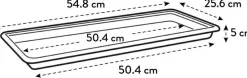 Intratuin Elho green basics Garten XXL Untersetzer 60 cm schwarz| Anzuchtkästen & Mini-Gewächshäuser