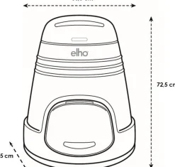 Intratuin Elho green basics Komposter 200 l| Pflanzerde & Substrat|Komposterde