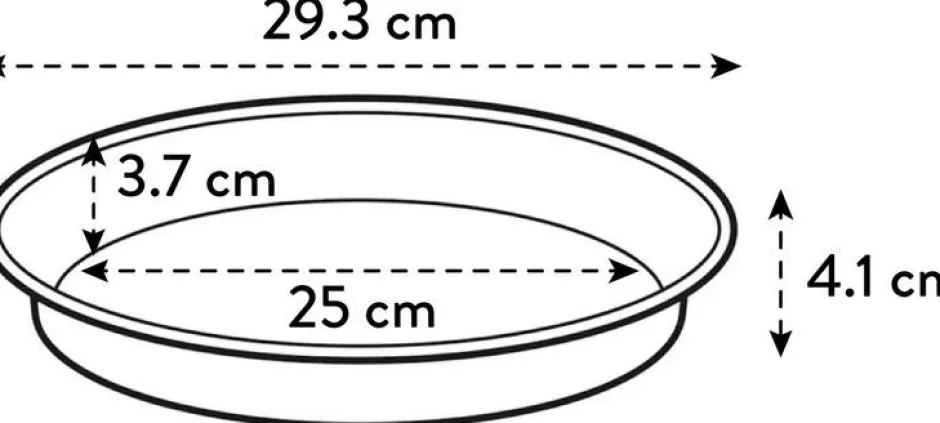 Intratuin Elho green basics Untersetzer D 29,3 H 4,2 cm schwarz| Untersetzer