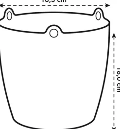 Intratuin Elho Hängeampel Brussels mit Schnur D 18,3 cm H 18 anthrazit| Blumenampeln & Hängetöpfe|Blumentöpfe & Pflanzgefäße