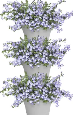 Intratuin Elho Hängetopf Corsica weiß 26,7 x 17 x 29,7 cm 3 St.| Blumenampeln & Hängetöpfe|Blumentöpfe & Pflanzgefäße