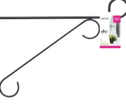 Intratuin Elho Wandhaken Eleganz 30 cm anthrazit| Haken & Bügel