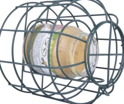 Intratuin Esschert Design Erdnussbutter-Glashalter grün D 15,5 cm H 15,3 cm| Gartenvögel|Erdnussbutter-Häuser