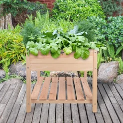 Intratuin Esschert Design Hochbeet natur 78,8 x 78,8 x 78 cm| Anzuchtkästen & Mini-Gewächshäuser