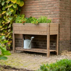 Intratuin Esschert Design Hochbeet braun 118,6 x 40,6 x 78 cm| Anzuchtkästen & Mini-Gewächshäuser