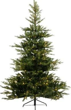 Intratuin Everlands künstlicher Weihnachtsbaum Grandis Fir H 210 cm met LED Beleuchtung warmweiß| Künstliche Weihnachtsbäume