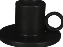 Intratuin Everydays by Kerzenständer Ears schwarz D 12,5 cm H 7 cm| Kerzenständer