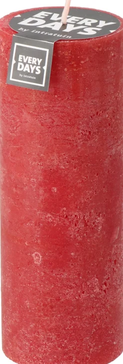 Intratuin Everydays by Stumpenkerze Rustic dunkelrot 100 Std. D 7 H 19 cm| Stumpenkerzen