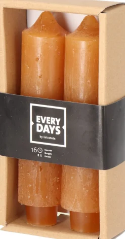 Intratuin Everydays by Stabkerzen Rustic orange 16 Std. 2 St.| Stabkerzen