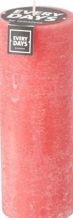 Intratuin Everydays by Stumpenkerze Rustic koralle 100 Std. D 7 H 19 cm| Stumpenkerzen