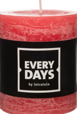 Intratuin Everydays by Stumpenkerze Rustic rot D 6,8 cm H 8 cm| Stumpenkerzen