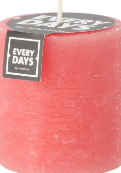 Intratuin Everydays by Stumpenkerze Rustic koralle 45 Std. D 7 H 8 cm| Stumpenkerzen