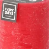 Intratuin Everydays by Stumpenkerze Rustic rot 45 Std. D 7 H 8 cm| Stumpenkerzen
