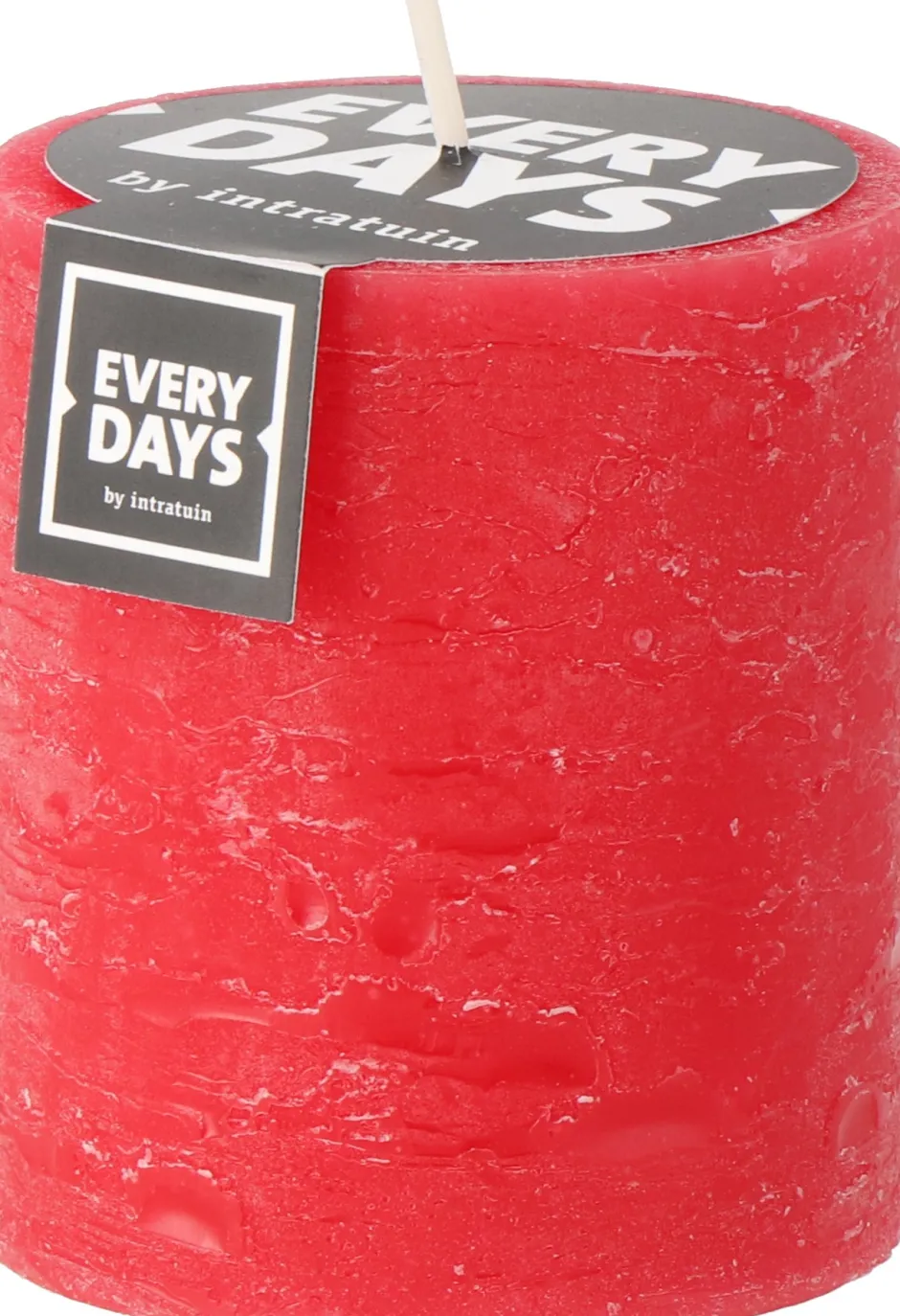 Intratuin Everydays by Stumpenkerze Rustic rot 45 Std. D 7 H 8 cm| Stumpenkerzen
