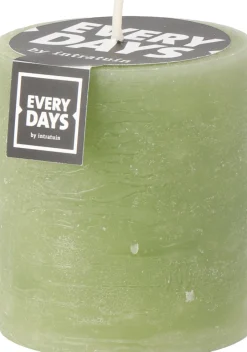 Intratuin Everydays by Stumpenkerze Rustic hellgrün 45 Std. D 7 H 8 cm| Stumpenkerzen