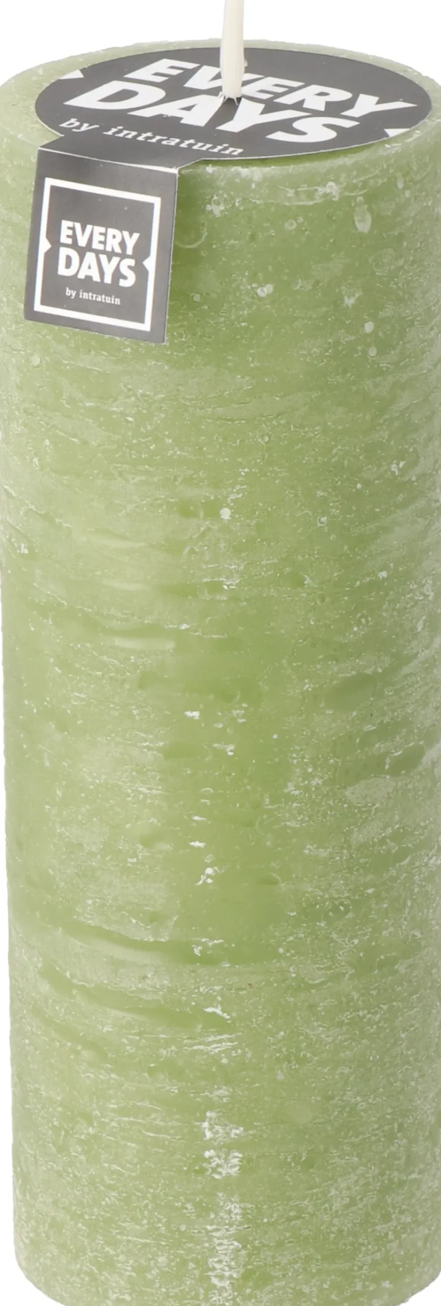 Intratuin Everydays by Stumpenkerze Rustic hellgrün 100 Std. D 7 H 19 cm| Stumpenkerzen