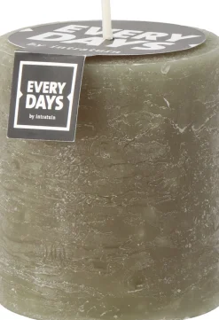 Intratuin Everydays by Stumpenkerze Rustic dunkelgrün 45 Std. D 7 H 8 cm| Stumpenkerzen