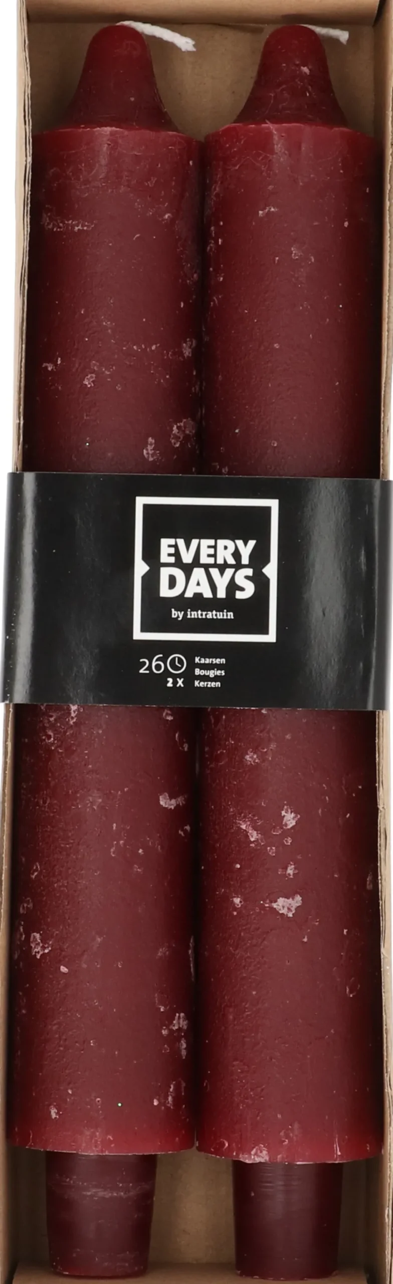 Intratuin Everydays by Stabkerzen Rustic braun 26 Std. 2 St.| Stabkerzen