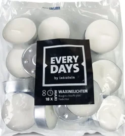 Intratuin Everydays by Teelichter weiß  8 Std. 18 St.| Teelichter