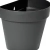 Intratuin Everydays by Wand-Blumentopf Ad anthrazit 28 x 20 x 23,5 cm| Wand-Blumentöpfe|Blumentöpfe & Pflanzgefäße