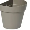 Intratuin Everydays by Wand-Blumentopf Ad taupe 28 x 20 x 23,5 cm| Wand-Blumentöpfe|Blumentöpfe & Pflanzgefäße
