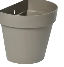 Intratuin Everydays by Wand-Blumentopf Ad taupe 28 x 20 x 23,5 cm| Wand-Blumentöpfe|Blumentöpfe & Pflanzgefäße