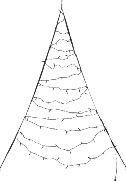 Intratuin Fairybell Fensterweihnachtsbaum 60 LEDs warmweiß H 125 cm| Led Weihnachtsbäume (Außen)