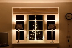 Intratuin Fairybell Fensterweihnachtsbaum 60 LEDs warmweiß H 125 cm| Led Weihnachtsbäume (Außen)