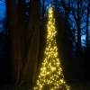 Intratuin Fairybell Flaggenmast Lichterbaum H 4 m mit 400 LEDs warmweiß| Led Weihnachtsbäume (Außen)